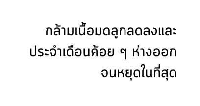 กล ามเน อมดล กลดลงและประจำเด อนค อย ๆ ห างออกจนหย ดในท ส ด